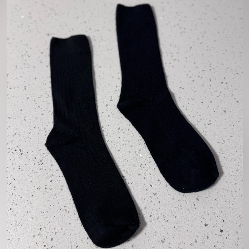 Madewell Unisex OSFM Loafer Trouser Socks in Black